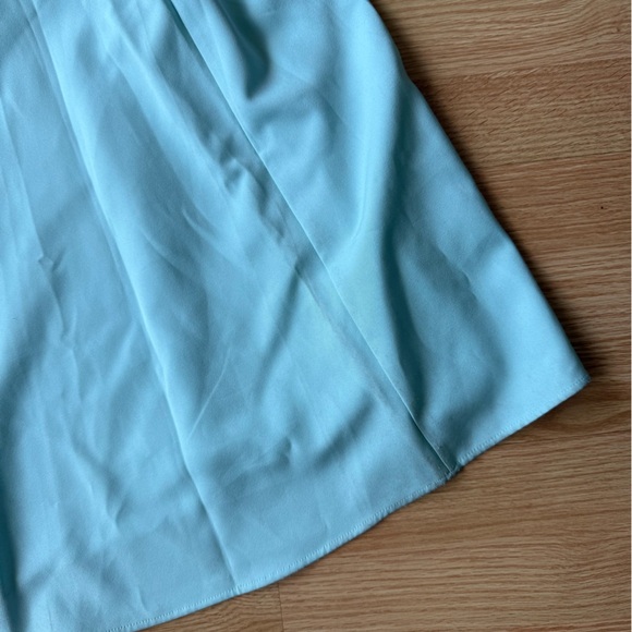 Betsey Johnson x Loren Gray 'Pearl Plunge' Light Aqua Blue Maxi Dress Sz 2 NWT - Picture 10 of 12